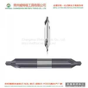 WTFTOOLS Manufacturer Cemented Solid Carbide Center Spot Drilling Bits for Steel and Aluminium Alloy thumbnail-1