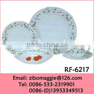20pcs Daily Used Porcelain Antique Dinnerware With Custom Print for Hotel thumbnail-1