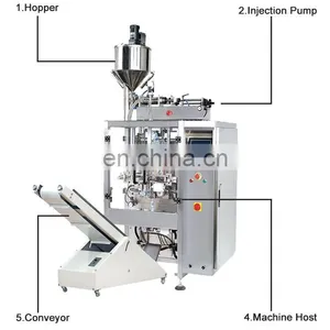 High Speed Pneumatic Automatic 1kg Liquid Oil/paste Vertical Packing Machine for Sale thumbnail-5
