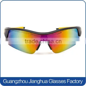 Popular Fashional Shiny Black Revo Lens Anti Slip Riding Sunglasses thumbnail-2