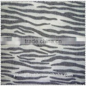 High Quality Waves Printed Linen Fabric for Garments thumbnail-1