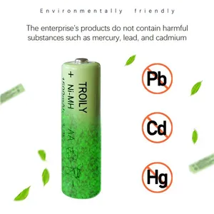 NiMHAAA400mAh 1.2V Rechargeable Battery Solar Light Battery KC thumbnail-4