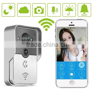 Newest WiFi Video Door Phone With Android IOS APP Remote Unlock Two-way Intercom Tamper Alarm PIR Detect POE Power Supply thumbnail-1