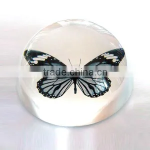 Color Printed Dome Paperweight Clear Crystal Dome Paperweight thumbnail-1