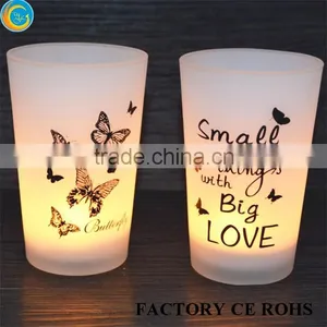 Popular Words Candle Holder Black and White Design / Float for Oil Candle thumbnail-5