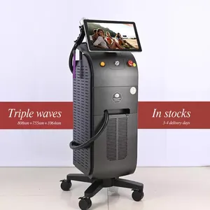 High Power 1800w Germany 808nm Ice Diode Laser Hair Removal 755 808 1064nm Laser Depilation Machine thumbnail-2