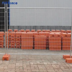Construction Site Hoarding Fence Australia Movable Wire Mesh Cross Tube Temporary With Foot thumbnail-1