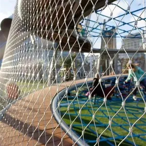 Factory Sale Stainless Steel Wire Rope Mesh Net/flexible Stainless Steel Rope Mesh/zoo Mesh thumbnail-1