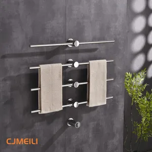 Bathroom Electric Heated Towel Rack, Towel Warmer for Bathroom, Wall Mounted Stainless Steel,4 Colours thumbnail-4