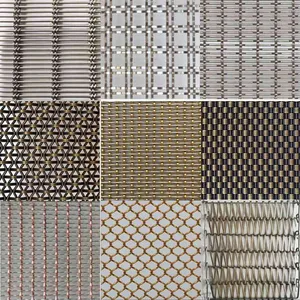 Stainless Steel Wire Mesh, Woven Metal Wire Mesh for Construction, Suitable for Cabinets and Decorative Mesh thumbnail-3