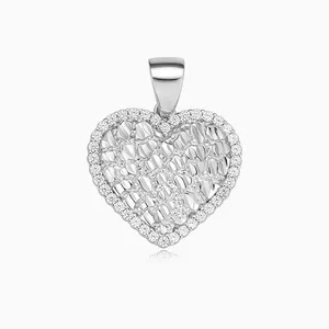 Shining Star Jewelry Manufacturer Wholesale Nugget Heart Cz Pendant thumbnail-4
