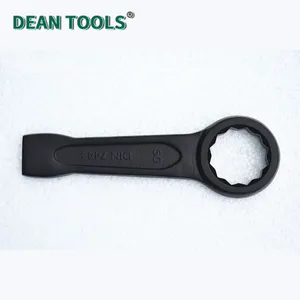 45# Steel Striking Box Wrench Size 17*150 Mm,Extra Wide Strike Zone Slogging Ring Spanner Corrosion Resistant Rust Resistant thumbnail-3