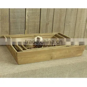 Wholesale High Quality Antique Rectangular Kitchen Storage Wood Plates in 3 Size thumbnail-4