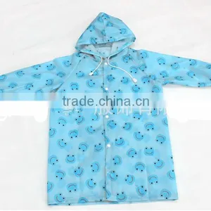 Kids Hooded Long Plastic Raincoat Korea thumbnail-1