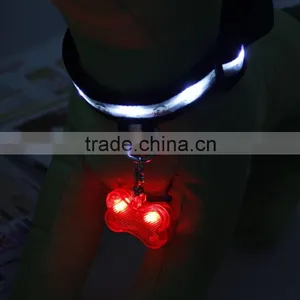 Anti-losing Pet Supplies Led Light Pendants Bone Shaped Dog Tags thumbnail-1