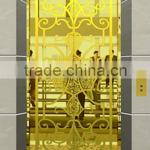 Mirror Etching Stainless Car Wall Passenger Elevator thumbnail-1