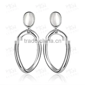 Wholesale Favtory 18K Gold Silver Plated Hoop Ring Earring Women Fashoin Earring thumbnail-5