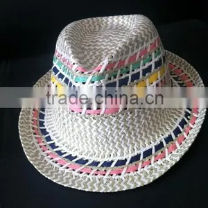 Straw Colorful Hats Paper Straw Hats Cowboy Straw Hat thumbnail-1