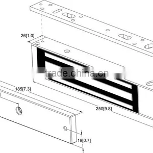 Single Door 550Lbs/250Kgs Electromagnetic Lock thumbnail-5