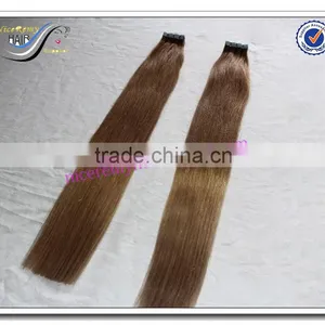 Wholesale Indian Remy Tape Hair Extensions Virgin Indian Hair Ombre Hair Extension thumbnail-2