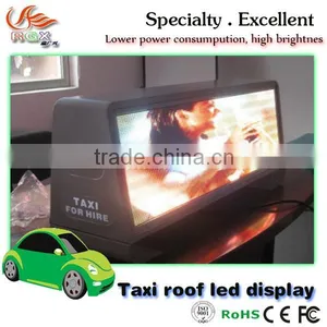 RGX P5mm High Brightness Wireless 3G Asychronous LED Taxi Sign,LED Taxi Roof Sign,Taxi Top LED Display thumbnail-1