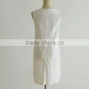 Large Size Clothing Round Neck 100% Cotton Comfortable Dress for Modern Lady Supplier's Choice thumbnail-4