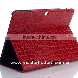 The Crocodile Grain Leather Stand Case For Samsung Galaxy Tab 4 10.1 T530 MT-2031 thumbnail-1
