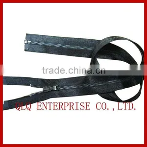 Black Open End Metal Zipper thumbnail-1
