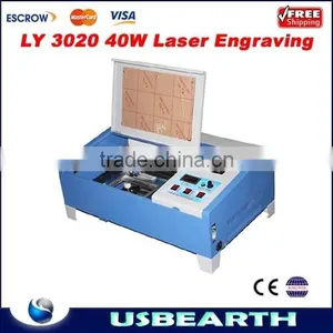 Free Shipping! 2015 Version 40W LY3020 CO2 Digital Laser Engraving Machine,cutting Machine, Engraver thumbnail-1
