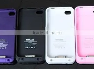 2014 New For Mobile 4 4S Portable 1900mAh External Backup Power Battery Charger Case thumbnail-1