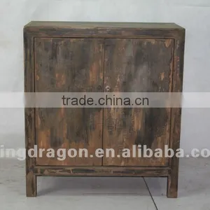 Chinese Antique Furniture Pine Wood Shanxi Two Door Cabinet thumbnail-1