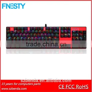 2016 New Hot-selling LED Mechanical Backlight Gaming Keyboard thumbnail-1