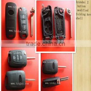 Tongda High Quality 3 Button Flip Remote Key Shell for Hyundai Key thumbnail-1