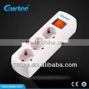 3 Way EU Standard Belgium Type Electrical Switch Socket Quality Choice thumbnail-1