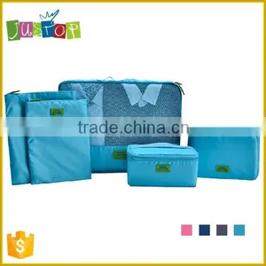 Justop High Quality Travel Folding 5pcs Luggage Storage Bag Set Fashion Organier Bag Set For Clothing & Toiletry thumbnail-1