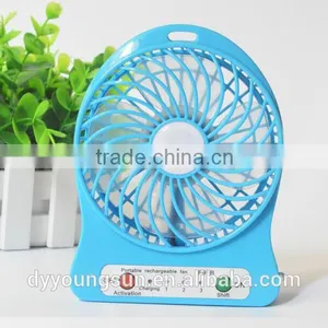 Best Price Custom New Design Mini Colorful Led USB Portable Rechargeable Fan With Led Light Use Lithium Battery Usb Fan thumbnail-3