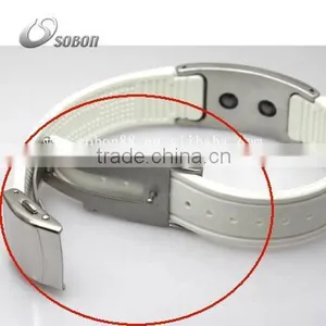 in Spanish Silicone Energy Bracelet, Titanium Germanium Negative Ion Bracelet Made in China thumbnail-5