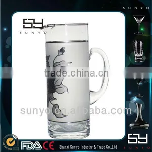 Handmade Crystal Hand Painted Water Pitcher thumbnail-1