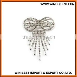 2015 New Design Rhinestone Brooch Wholesale, Latest Fashion Brooch Pin, Brooch Making Supplies thumbnail-1