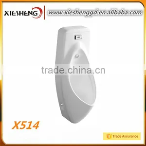 514 New Design Chinese Ceramic Sensor Urinal Wall Mount Plastic Urinal thumbnail-1