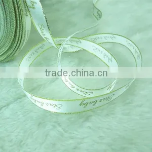 Promotional Single Face Silver Satin Ribbon With Logo thumbnail-6