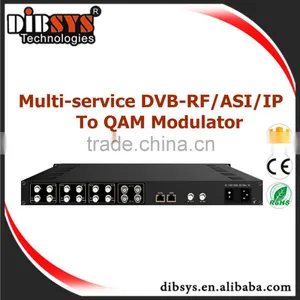 8 Port ASI and 64 Live Streaming ip to Qam Modulator Builtin Dvb Scrambler and Multipelxer thumbnail-3