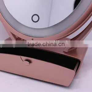 USB Charging Touch Sensor Control Vanity Led Lighted Mirror Magnifying thumbnail-6