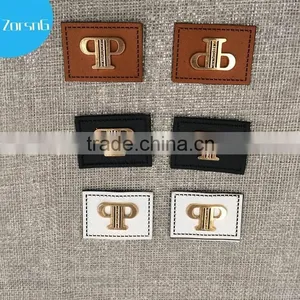 Custom Engraved Logo Jeans Leather Label thumbnail-1