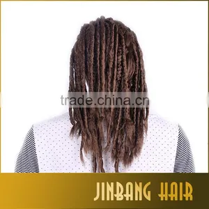 2016 New Style Fashionable Factory Cheap Wholeasale Price Synthetic Hair Dreadlock Wig for Black Man thumbnail-5