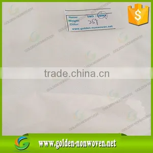 SMS Non-woven Fabric for Medical Use/sms Nonwoven Sanitary Pad Fabric/s+m+m+s pp Smms Nonwoven Fabric Rolls thumbnail-1