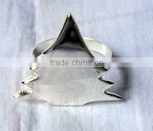 Silver Napkin Ring, Metal Napkin Ring, Brass Napkin Ring thumbnail-1