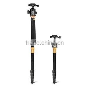 QZSD-Q666 Aluminum Professional Monopod For Video & Digital Camera Tripod 1580mm Portable Tripod Stand Folded 350mm Tripod Kits thumbnail-4