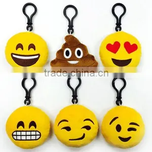 Custom Design Promotional Emoji Plush Keychain thumbnail-2