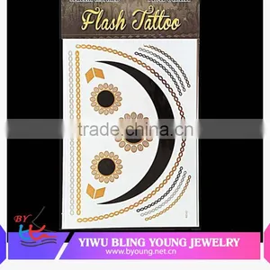 Eco-friendly Metallic Adult Body Sexy Temporary Tattoo Sticker thumbnail-1